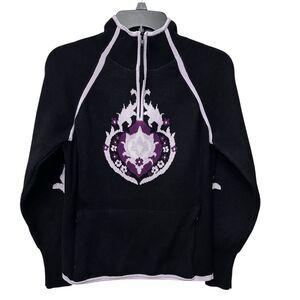 Athleta Women's Size Medium Popover Sweater Kangaroo Pocket With‎ Zipper